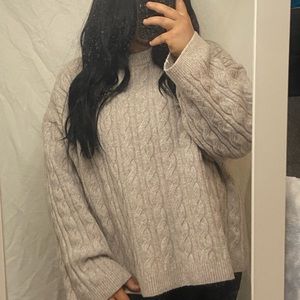 h&m cableknit sweater